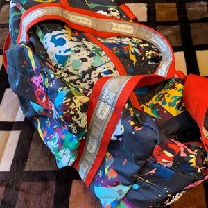 LeSportsac Artist In Residence Abstract Nylon Duffle Bag
